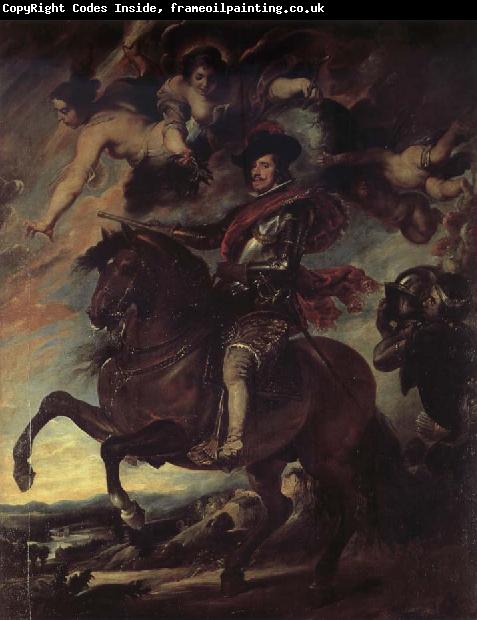 Peter Paul Rubens Philipp IV from Spain to horse